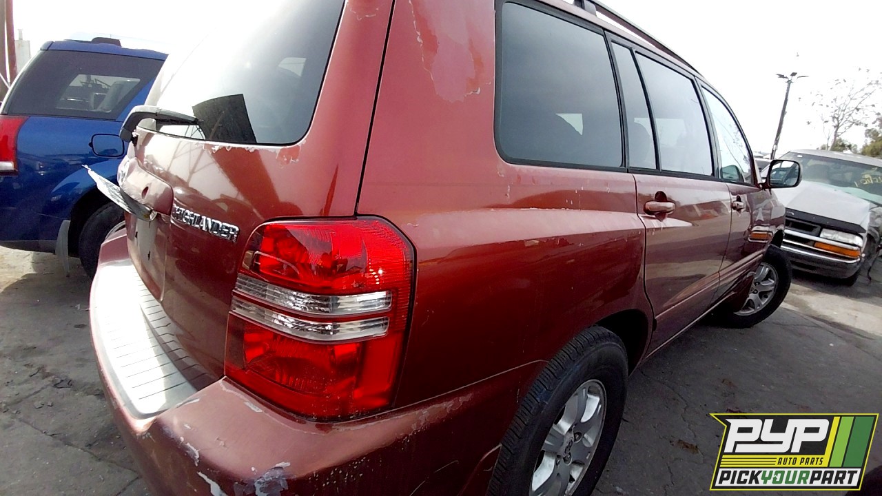 2002 TOYOTA HIGHLANDER available for parts