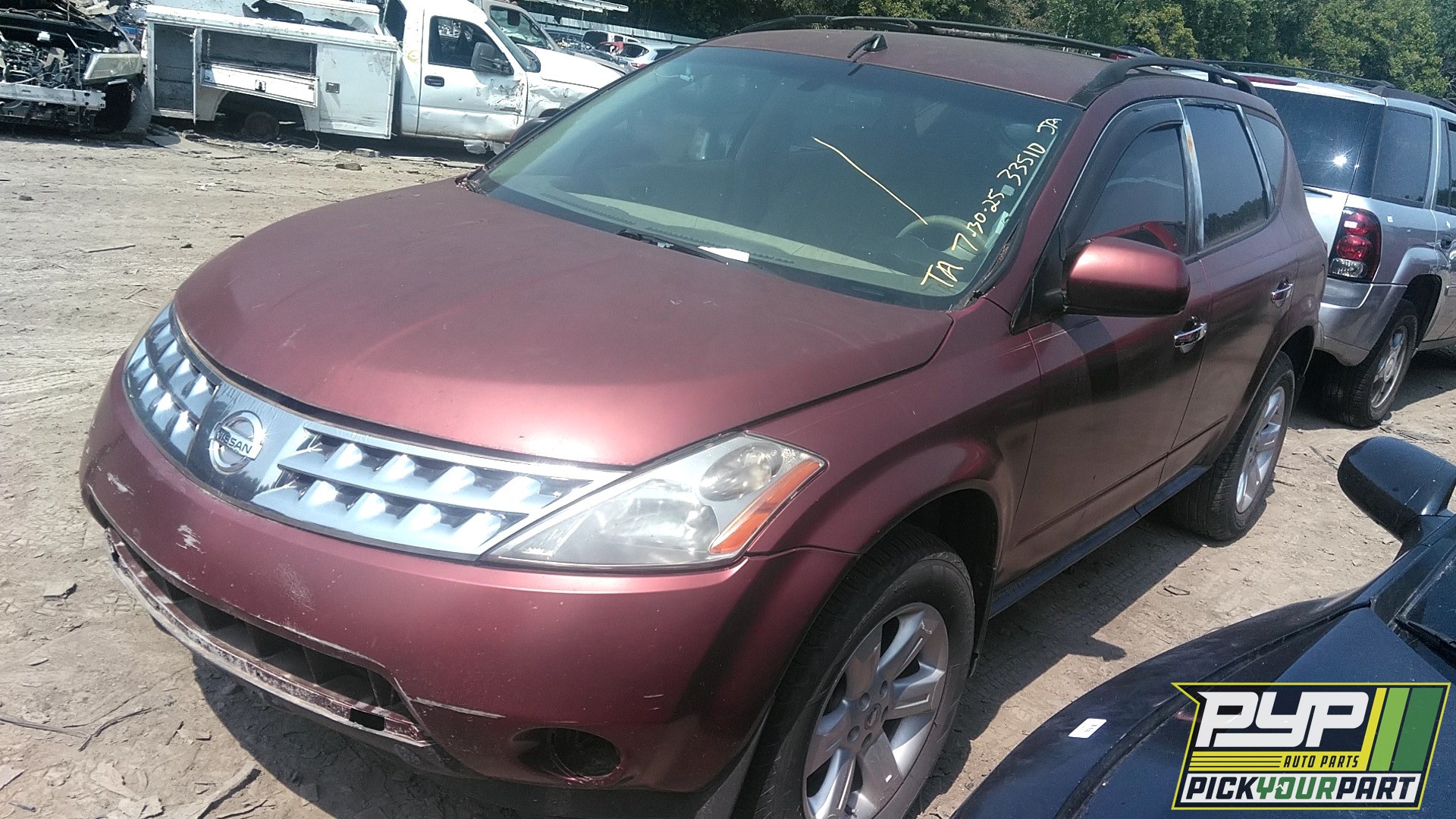 2007 NISSAN MURANO partes disponibles