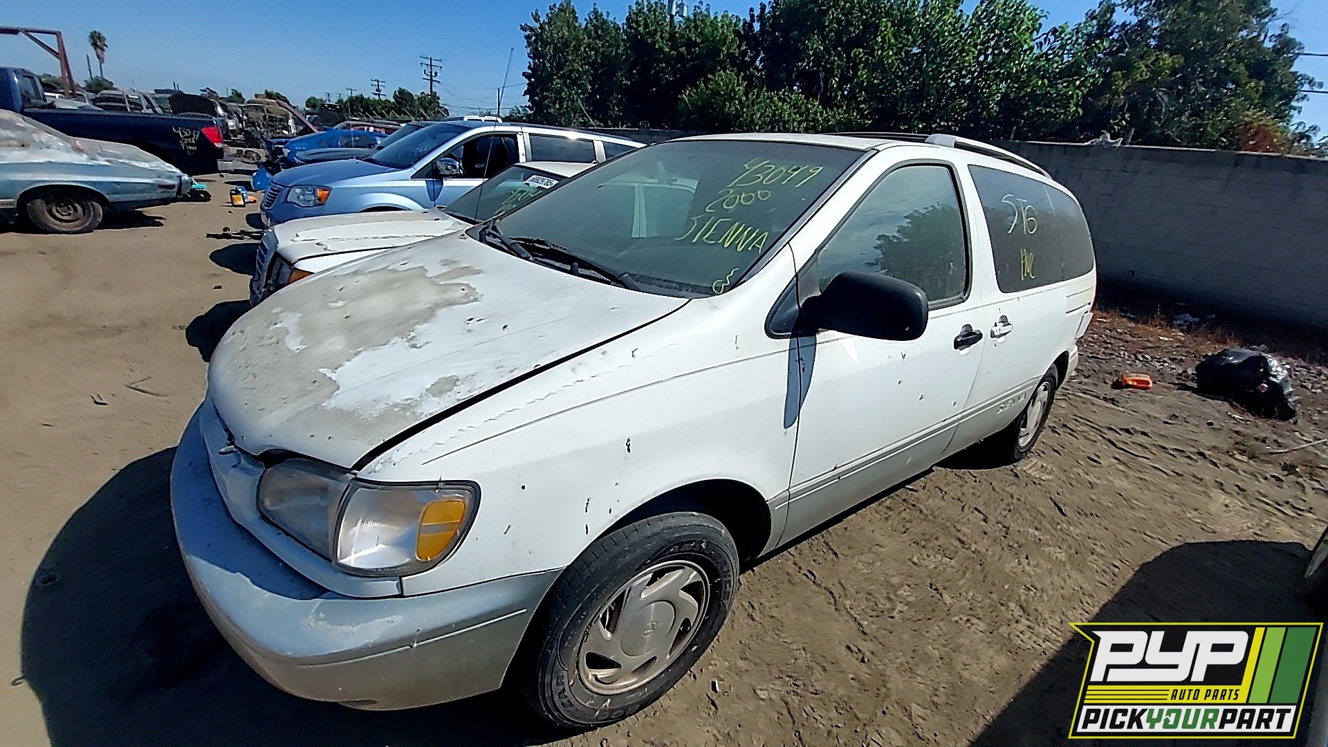 2000 TOYOTA SIENNA partes disponibles