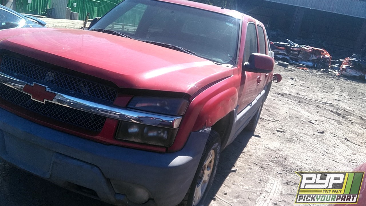 2002 CHEVROLET AVALANCHE 1500 available for parts