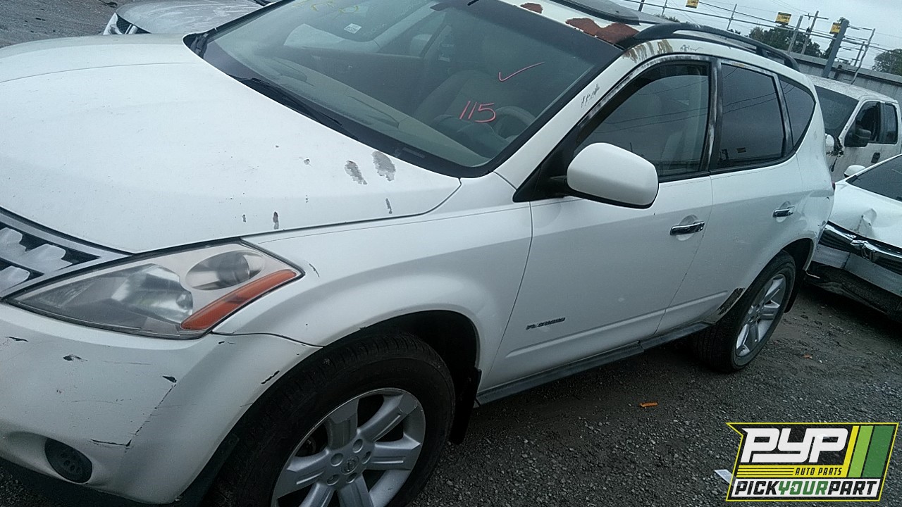 2007 NISSAN MURANO partes disponibles