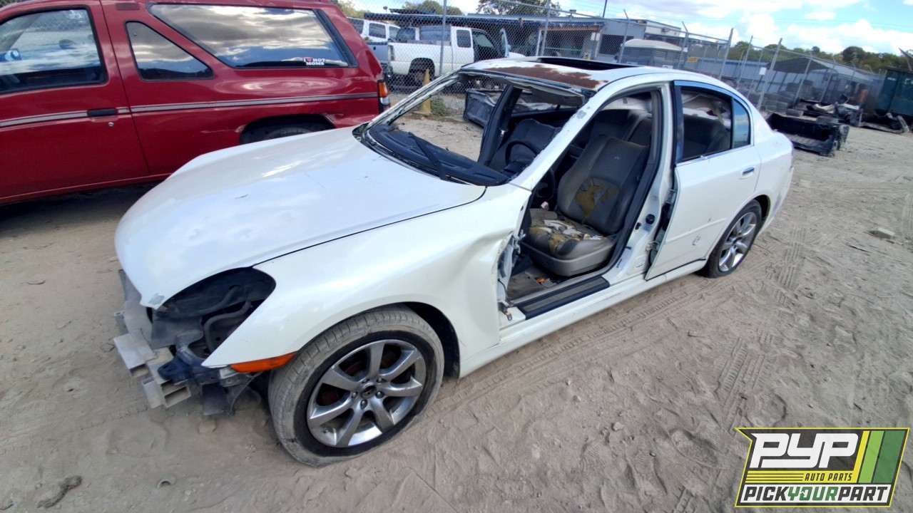 2006 INFINITI G35 partes disponibles