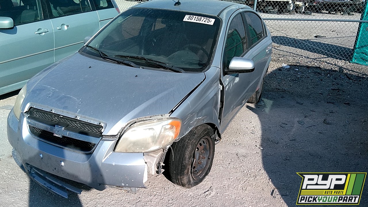 2009 CHEVROLET AVEO partes disponibles