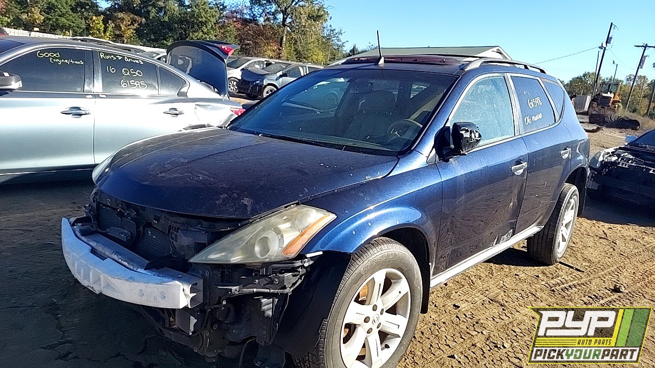 2006 NISSAN MURANO partes disponibles
