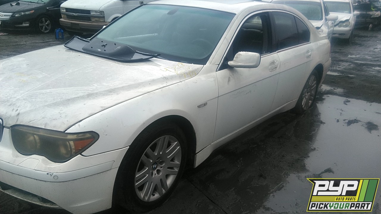 2002 BMW 745I partes disponibles