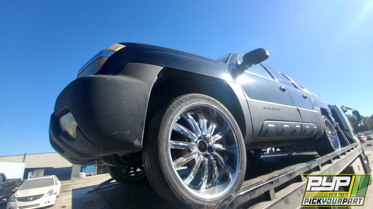2002 CHEVROLET AVALANCHE 1500 available for parts
