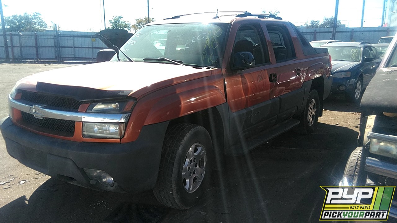 2004 CHEVROLET AVALANCHE 1500 partes disponibles