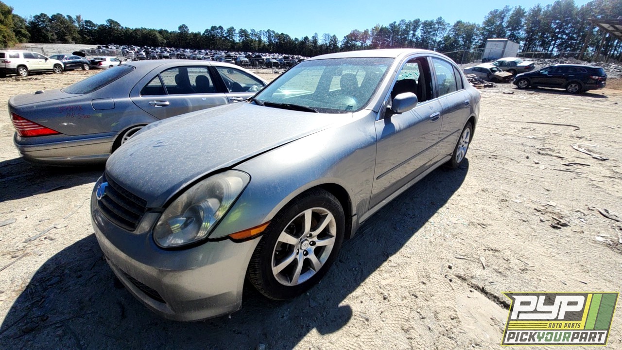 2005 INFINITI G35 partes disponibles