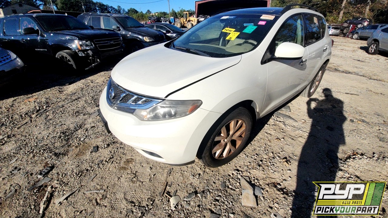 2011 NISSAN MURANO partes disponibles