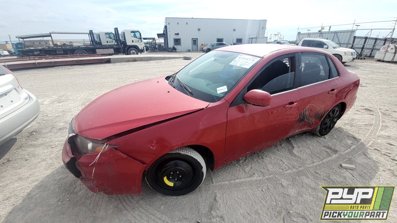 2009 SUBARU IMPREZA partes disponibles