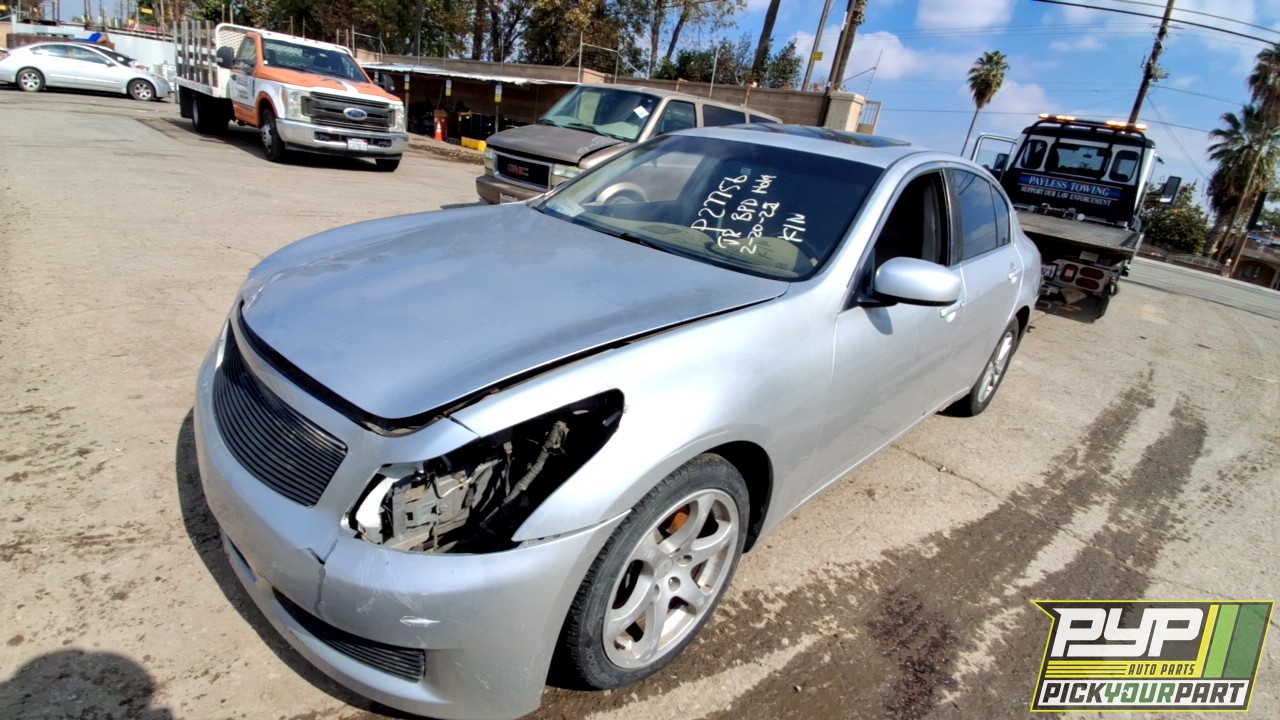 2007 INFINITI G35 partes disponibles