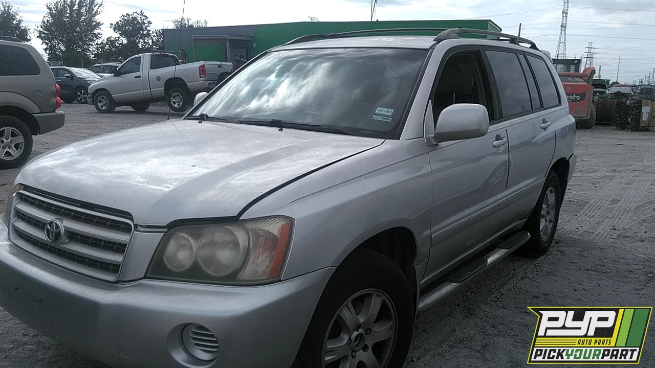 2002 TOYOTA HIGHLANDER partes disponibles