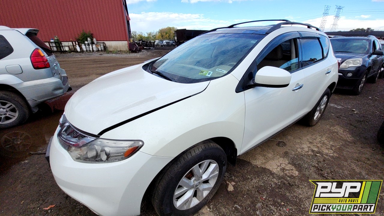 2011 NISSAN MURANO partes disponibles