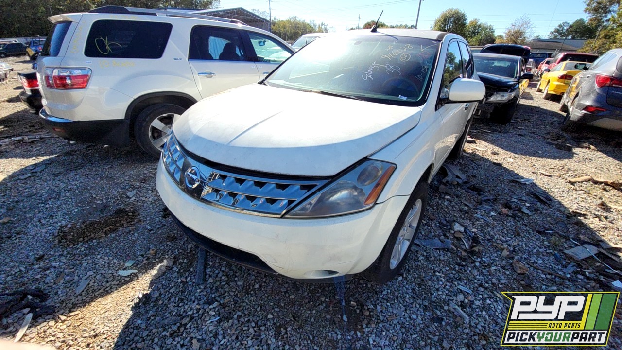 2006 NISSAN MURANO partes disponibles