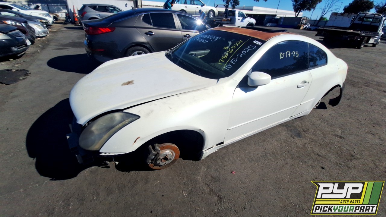 2005 INFINITI G35 partes disponibles