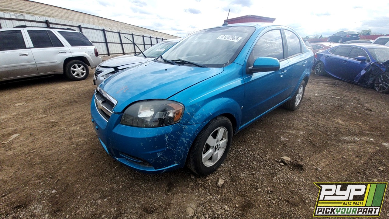 2009 CHEVROLET AVEO partes disponibles