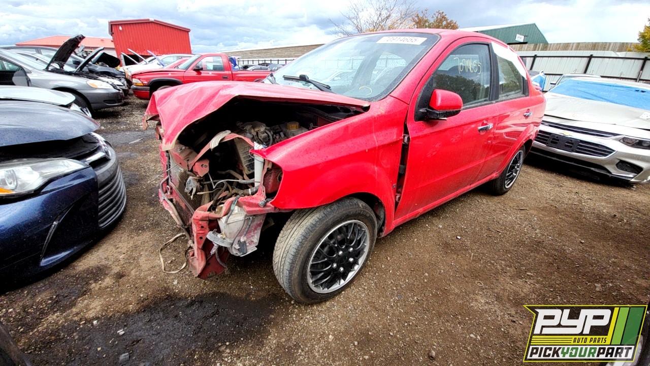 2009 CHEVROLET AVEO partes disponibles