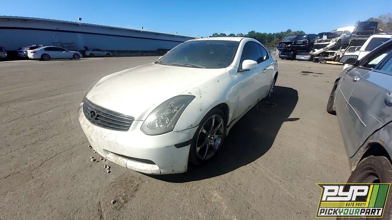 2006 INFINITI G35 partes disponibles