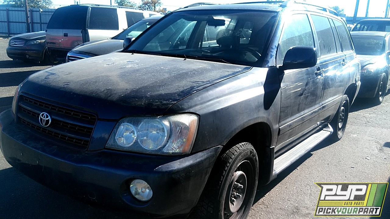 2002 TOYOTA HIGHLANDER available for parts