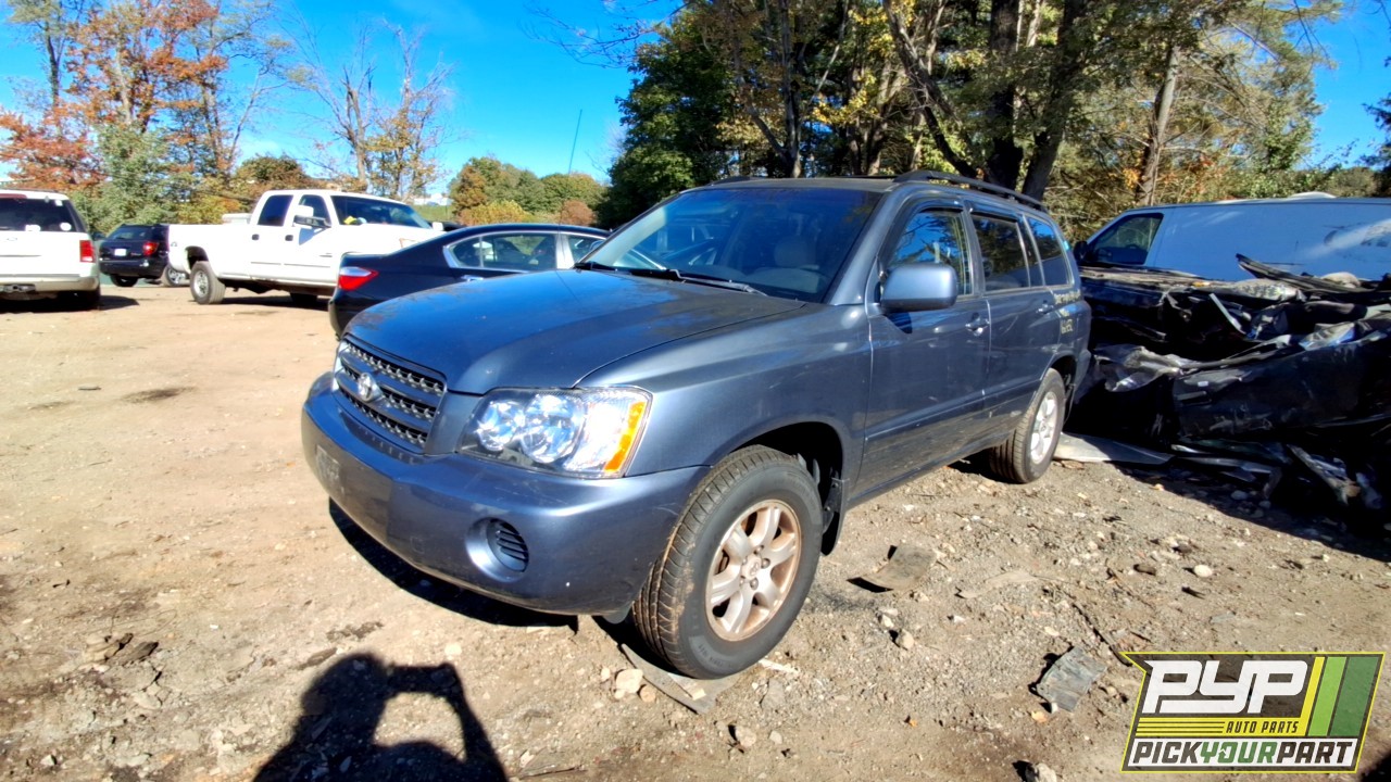 2002 TOYOTA HIGHLANDER available for parts
