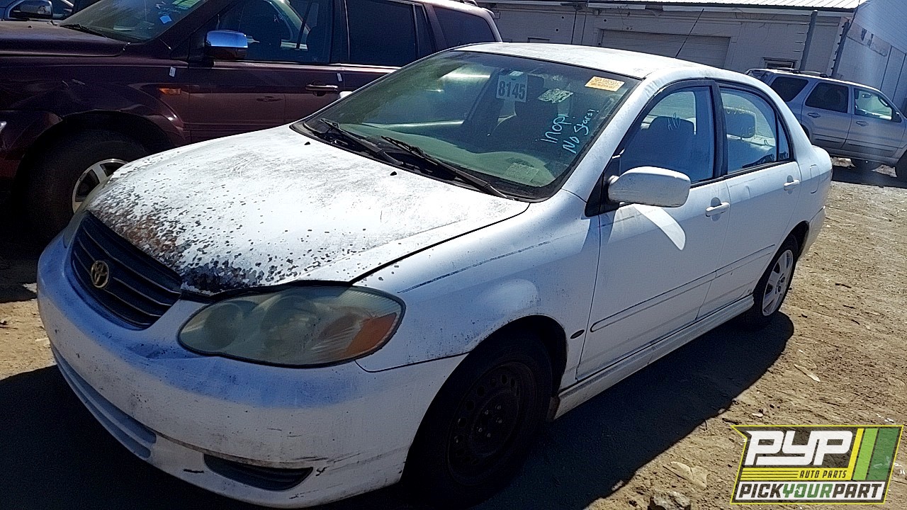 2003 TOYOTA COROLLA partes disponibles