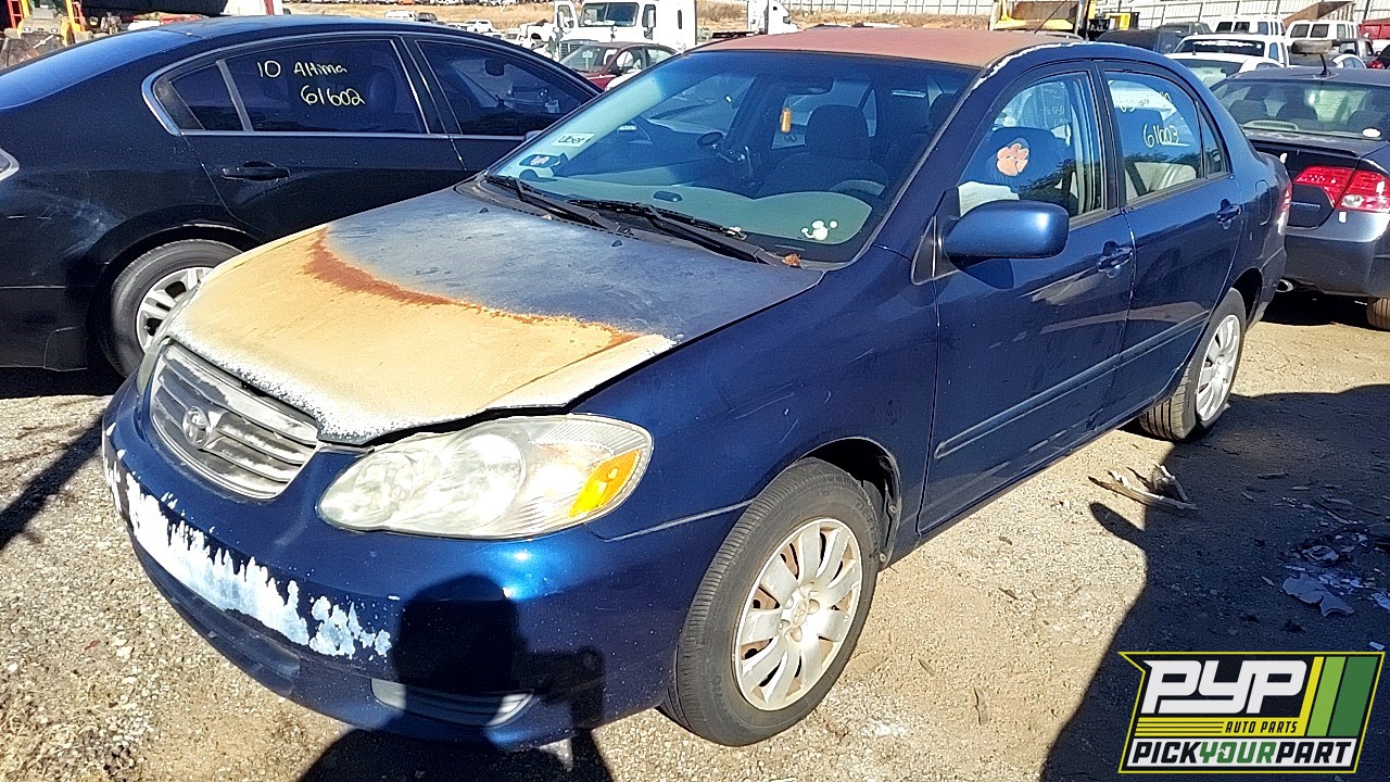 2003 TOYOTA COROLLA partes disponibles