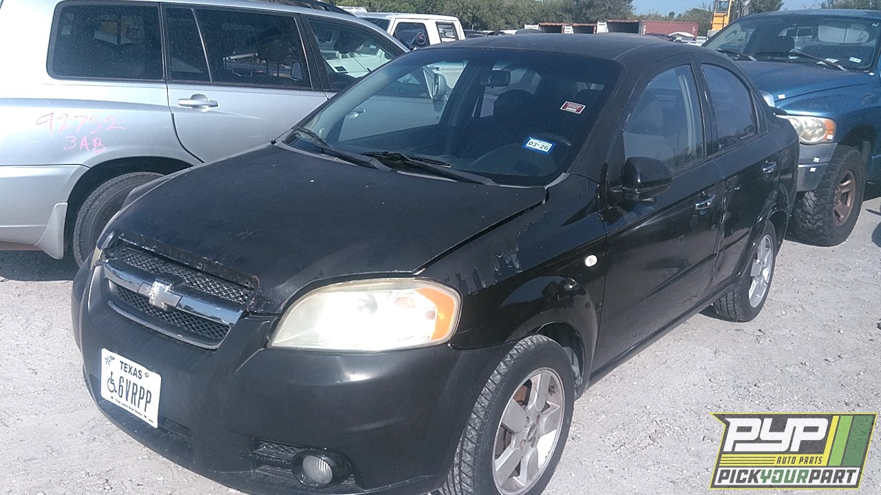 2008 CHEVROLET AVEO partes disponibles