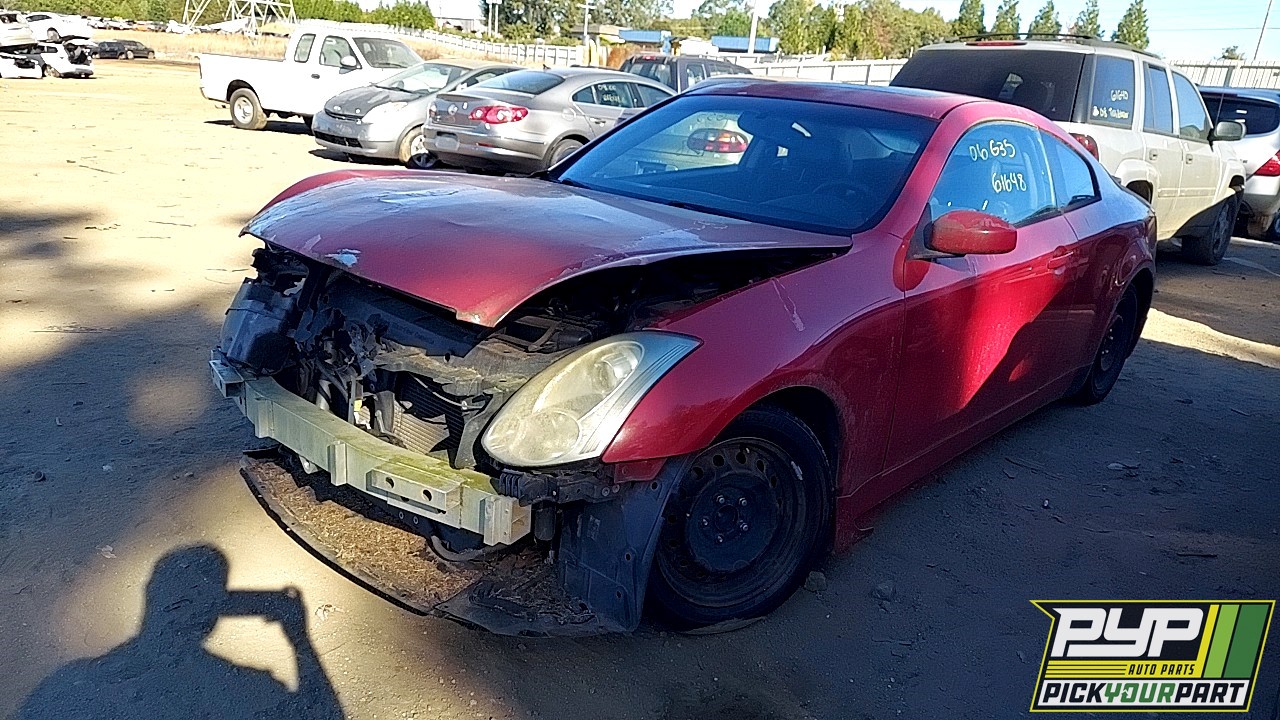 2006 INFINITI G35 partes disponibles