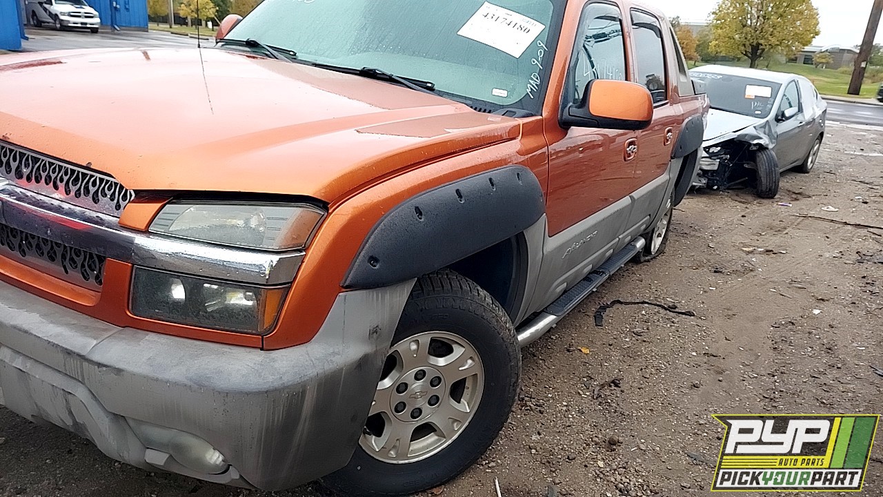 2004 CHEVROLET AVALANCHE 1500 partes disponibles
