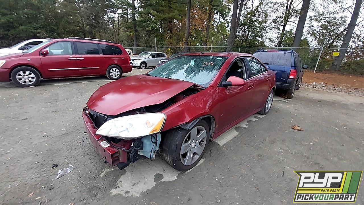2009 PONTIAC G6 partes disponibles