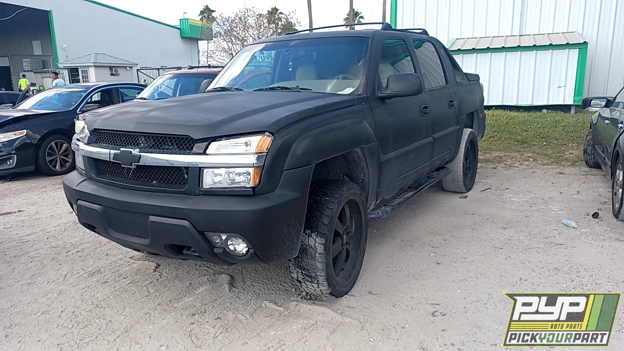 2002 CHEVROLET AVALANCHE 1500 available for parts