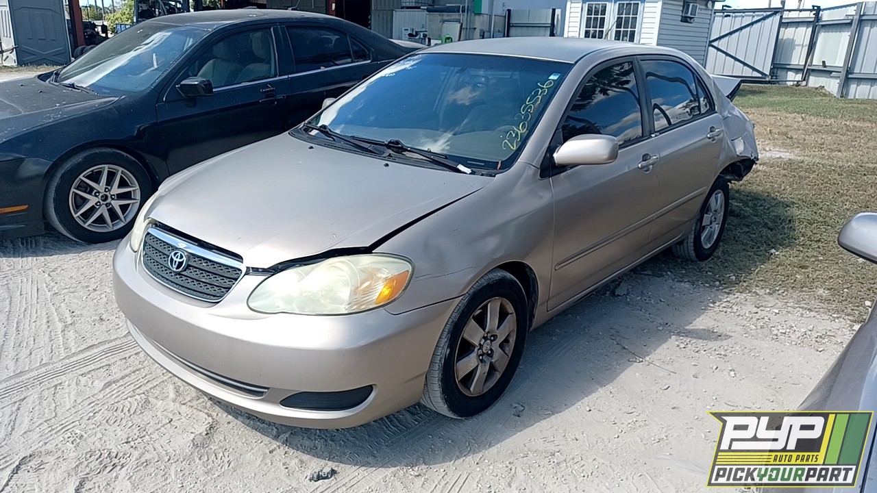 2007 TOYOTA COROLLA available for parts