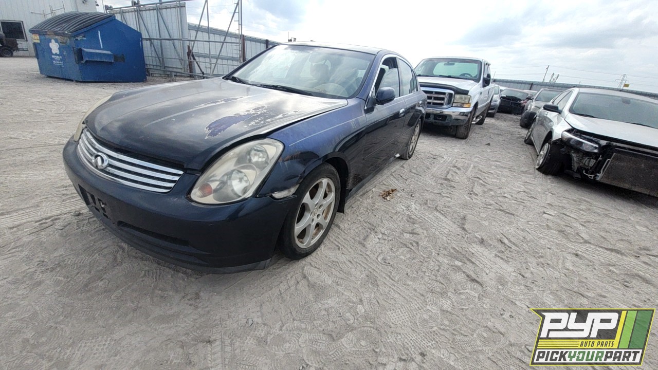 2004 INFINITI G35 partes disponibles