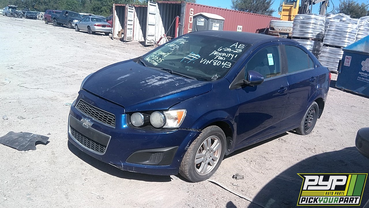 2013 CHEVROLET SONIC partes disponibles