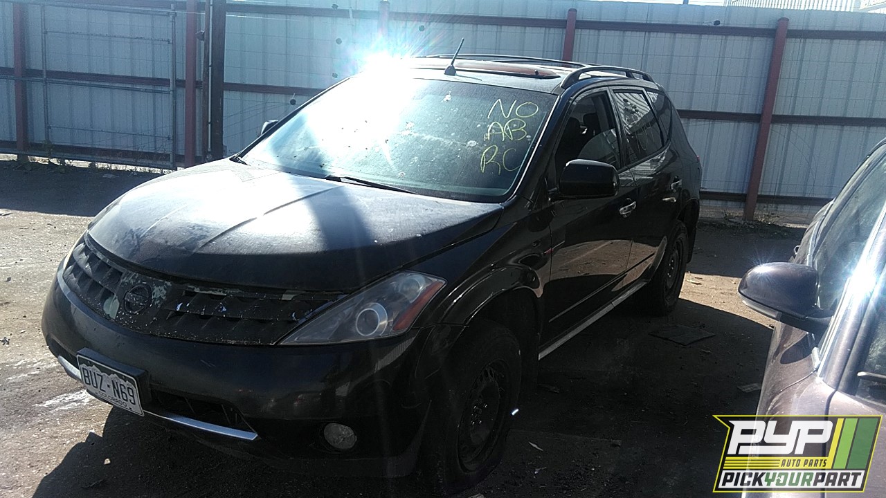 2007 NISSAN MURANO partes disponibles