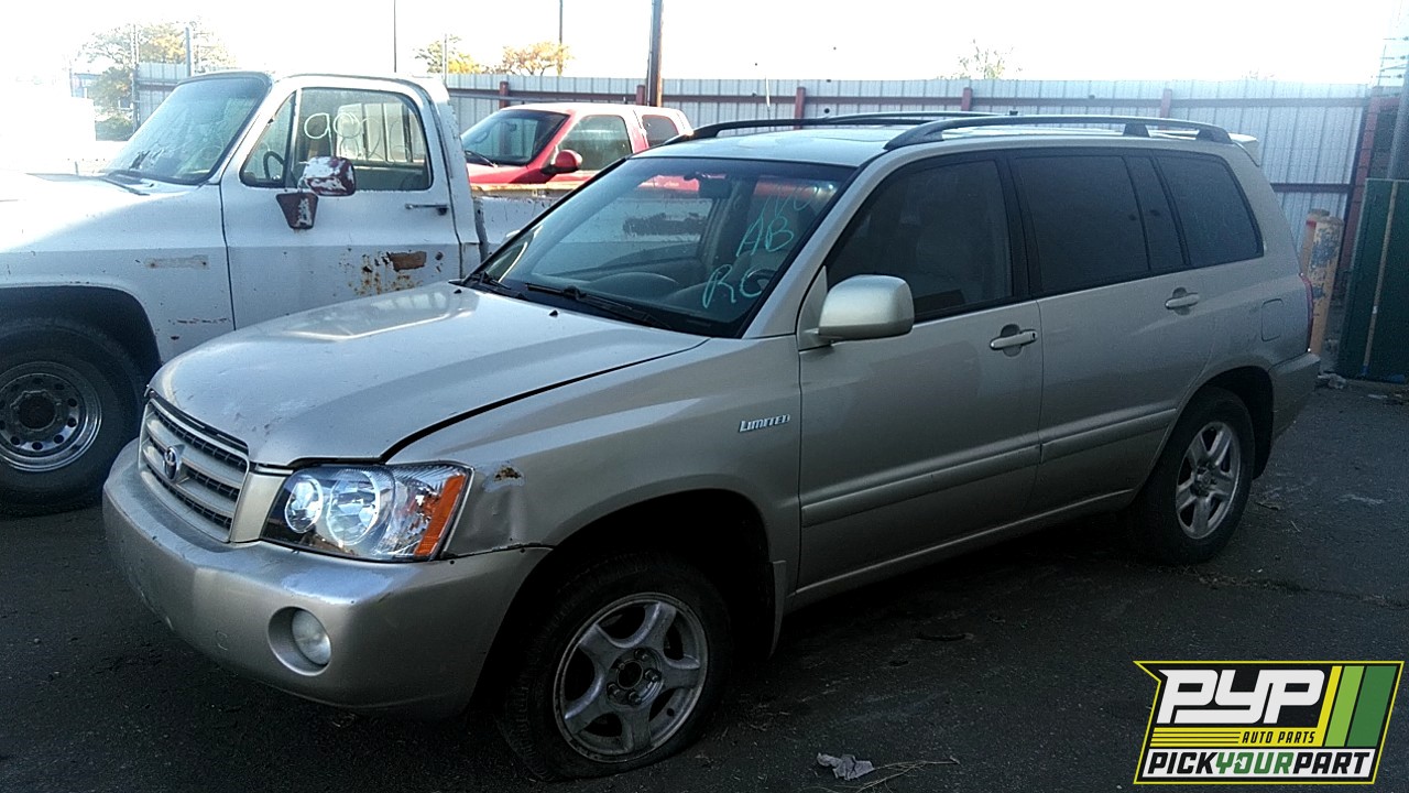 2002 TOYOTA HIGHLANDER available for parts