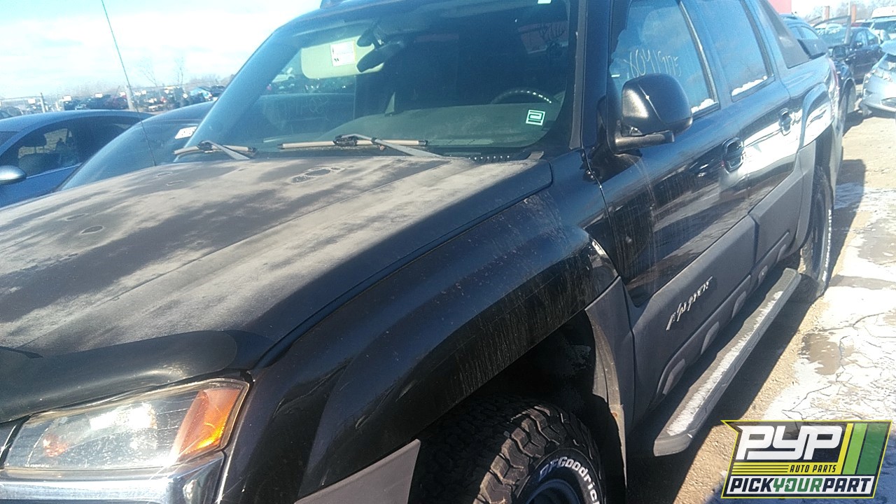 2004 CHEVROLET AVALANCHE 1500 partes disponibles