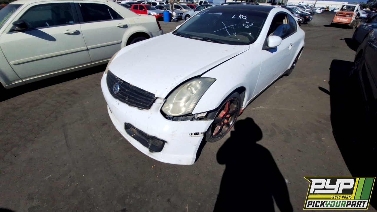 2006 INFINITI G35 partes disponibles
