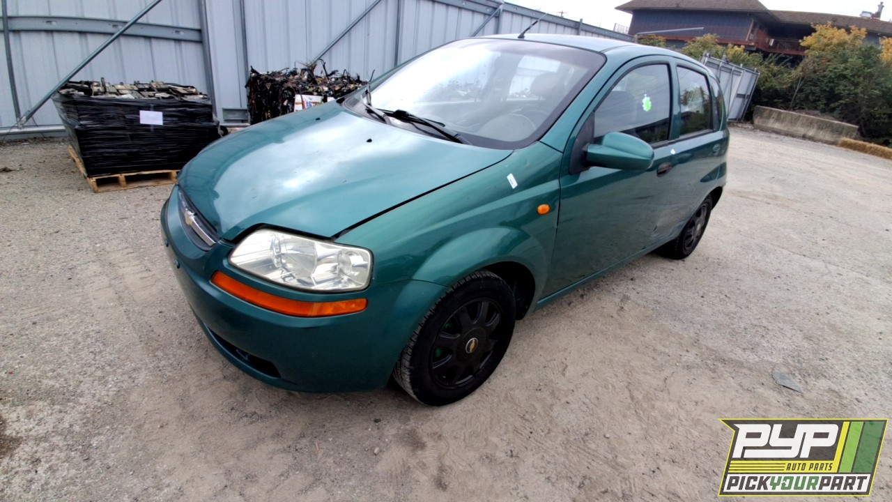 2004 CHEVROLET AVEO partes disponibles