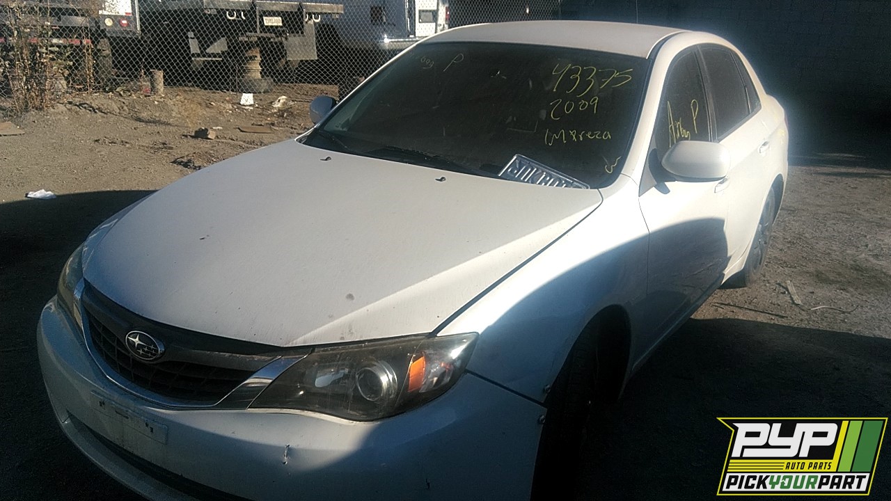 2009 SUBARU IMPREZA partes disponibles