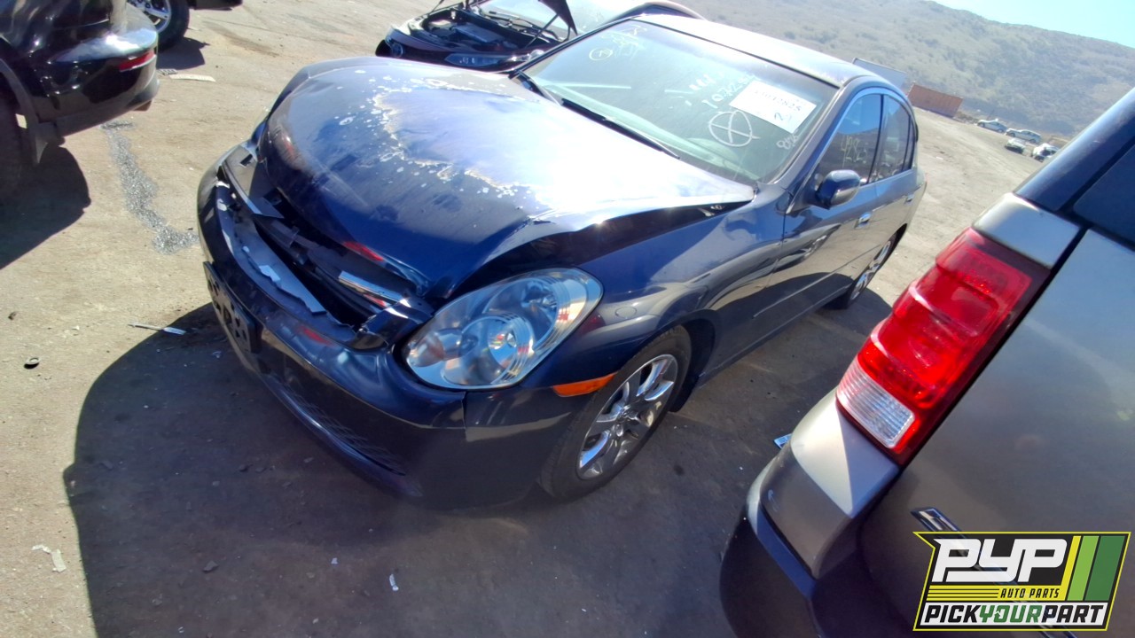 2005 INFINITI G35 partes disponibles