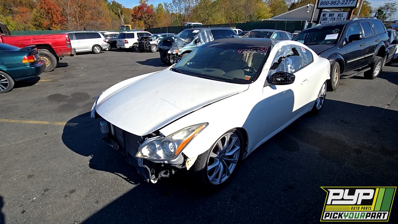 2009 INFINITI G37 partes disponibles