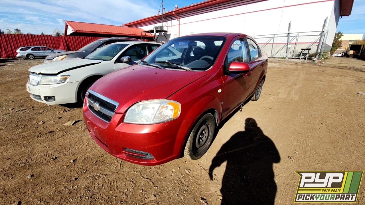 2007 CHEVROLET AVEO partes disponibles