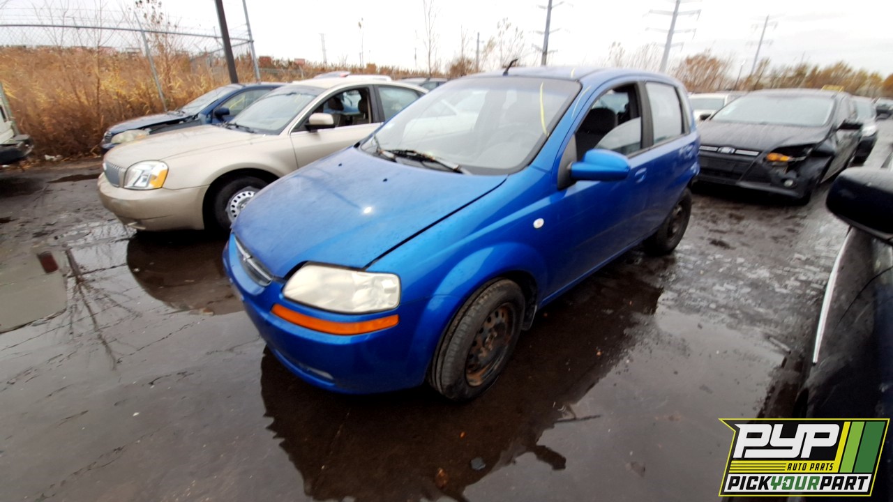 2005 CHEVROLET AVEO partes disponibles