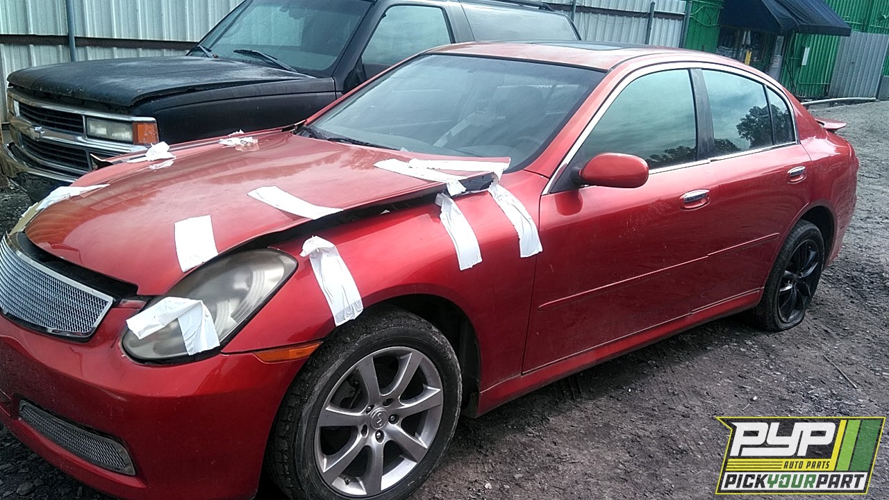 2005 INFINITI G35 partes disponibles