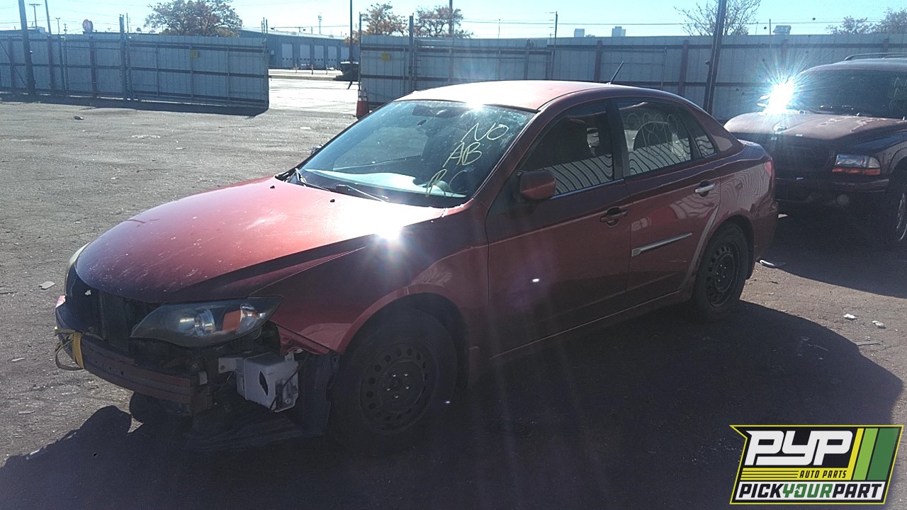 2011 SUBARU IMPREZA partes disponibles