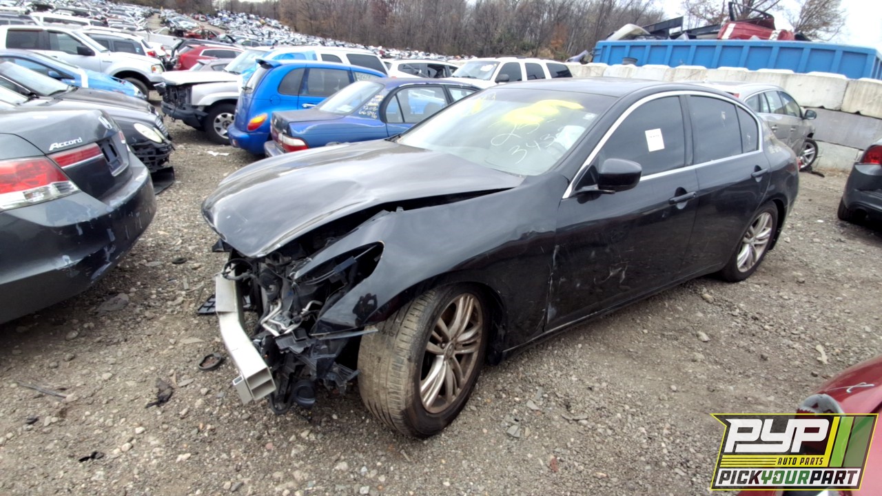 2012 INFINITI G37 partes disponibles