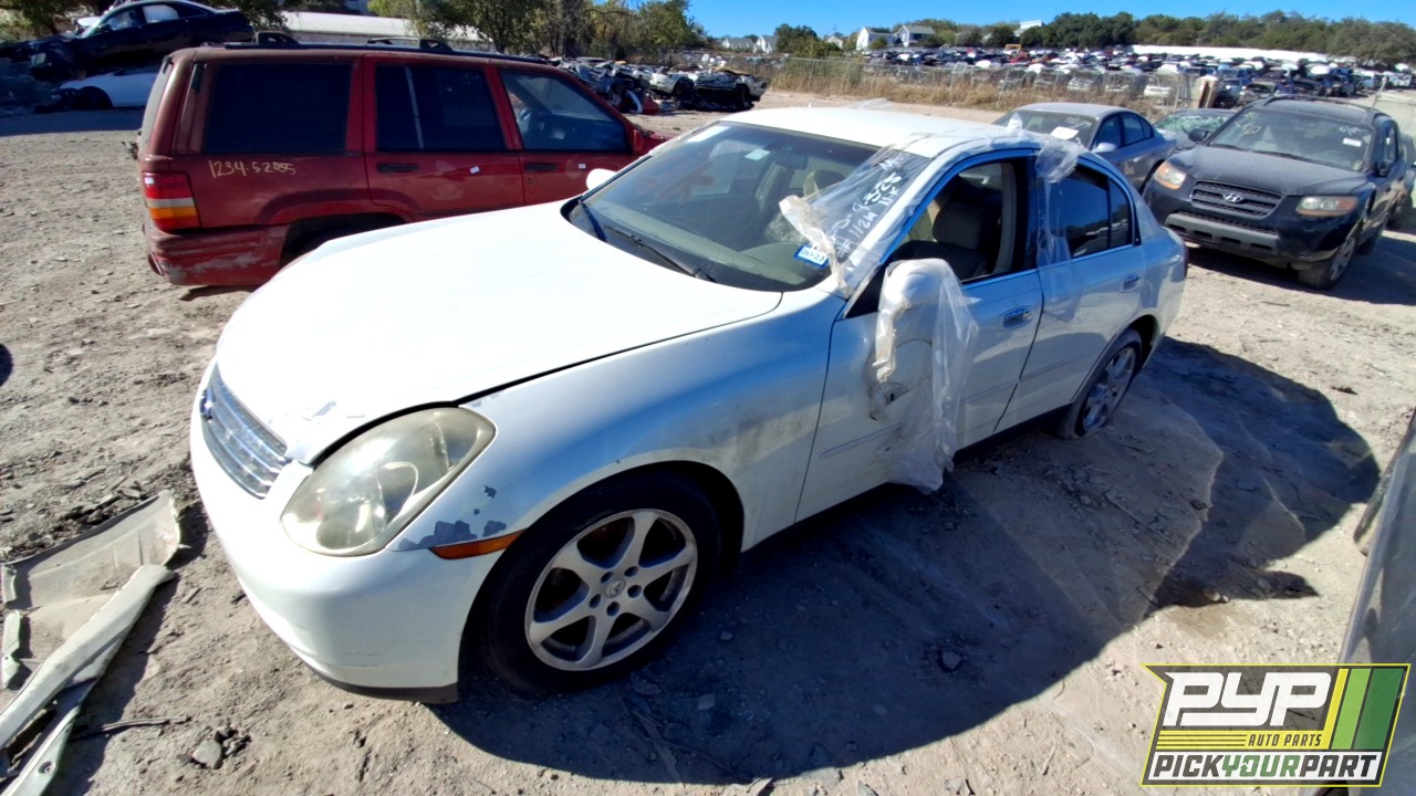 2004 INFINITI G35 partes disponibles