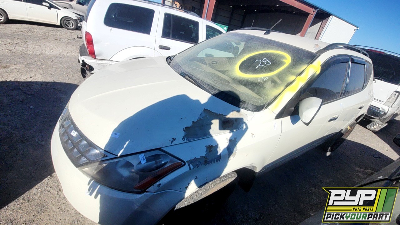 2006 NISSAN MURANO partes disponibles