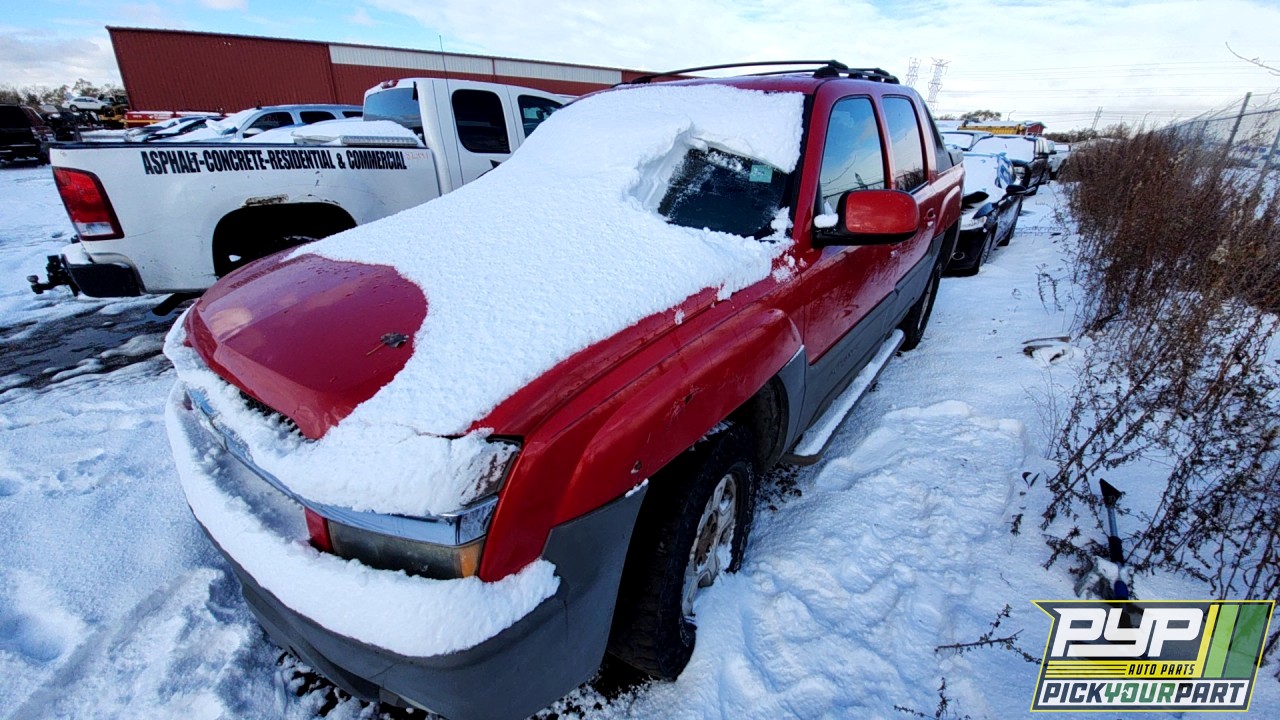 2002 CHEVROLET AVALANCHE 1500 partes disponibles